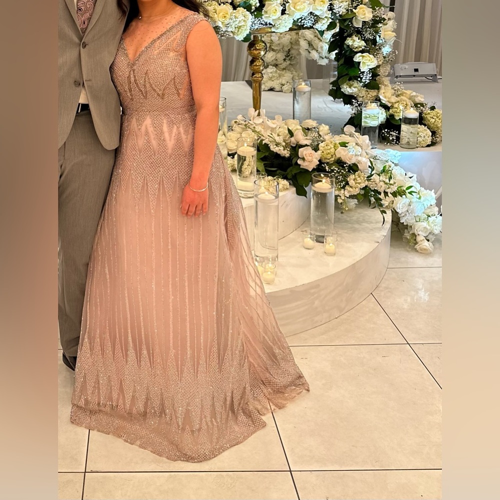 Chic Blush Maxi Dress